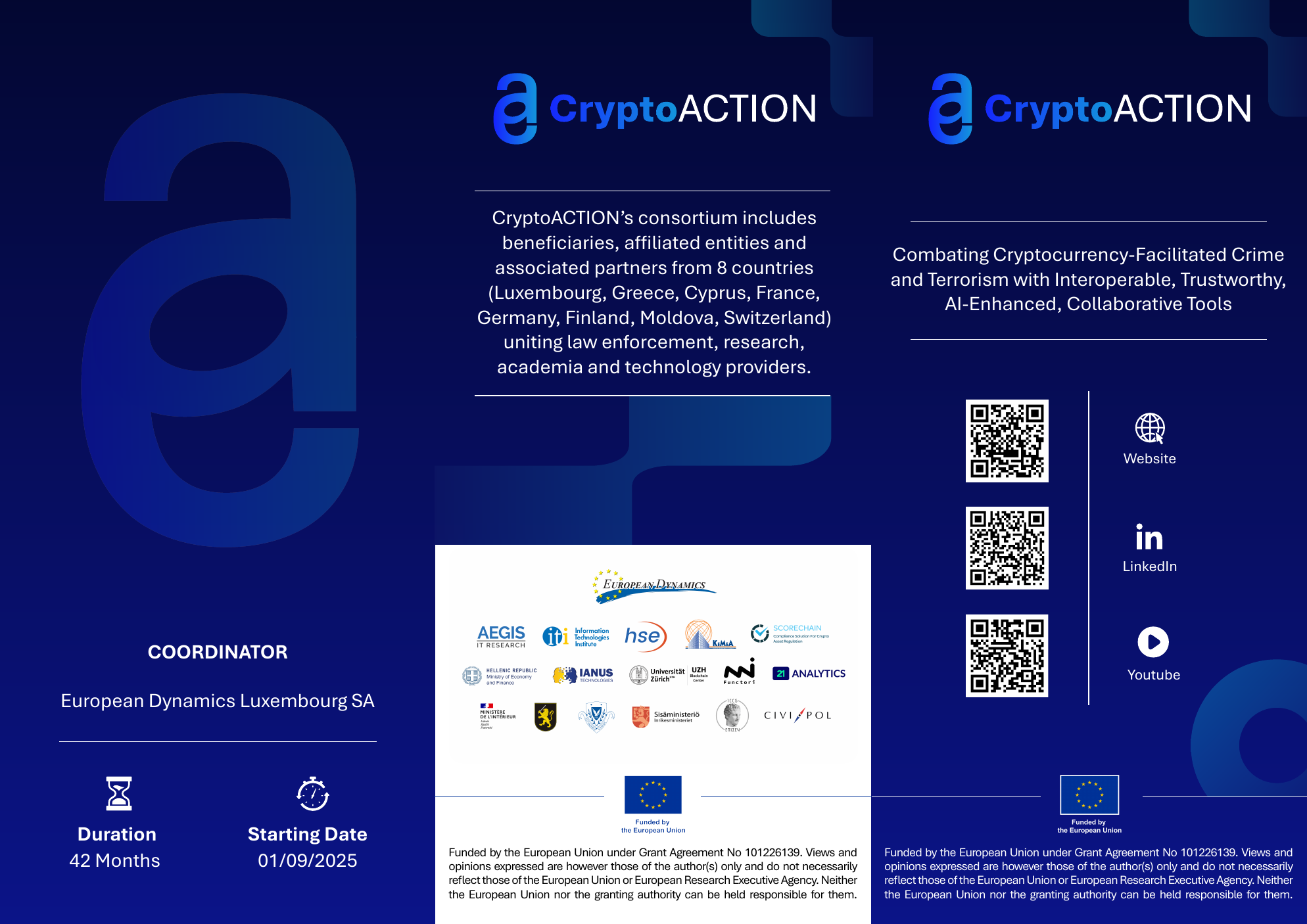 CryptoACTION brochure - front